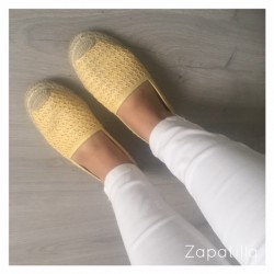 Espadrille geel