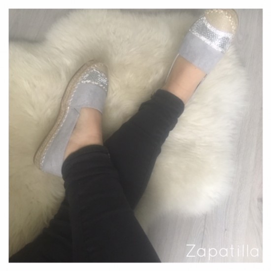 Espadrille grijs