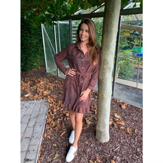 MAAIKE - JURK PRINT CAMEL