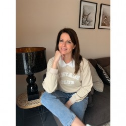 LOU - PULL BEIGE VINTAGE CLUB