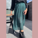 ELOUISE - ROK PLISé GROEN