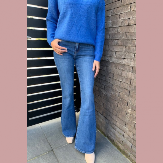 LOUISA - FLARED JEANS BLAUW TOXIK3