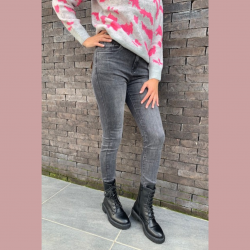 MARIJKE - HIGH WAIST JEANS ZWART/GRIJS TOXIK3