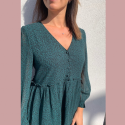 PHOEBE - JURK GROEN PRINT