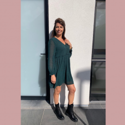 PHOEBE - JURK GROEN PRINT
