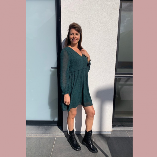 PHOEBE - JURK GROEN PRINT
