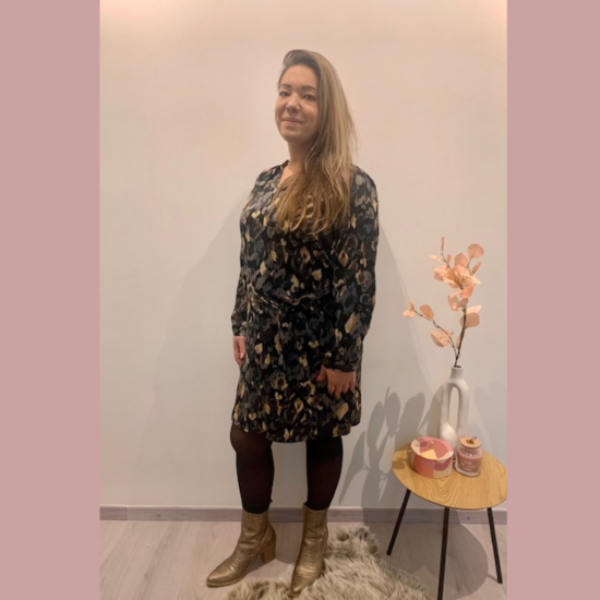 AN-SOFIE - JURK PRINT ZWART