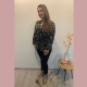 ERIN - BLOES PRINT ZWART