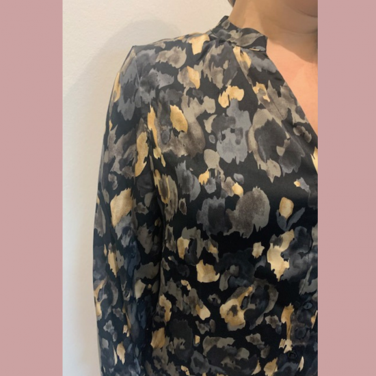ERIN - BLOES PRINT ZWART