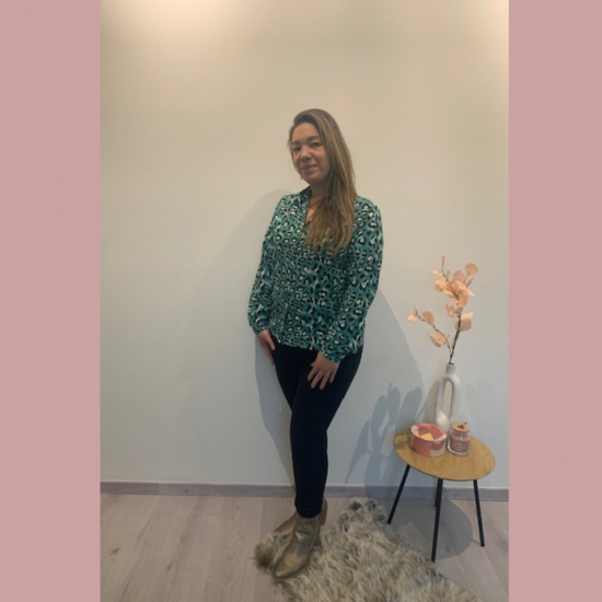 SUZANNE - BLOES PRINT GROEN