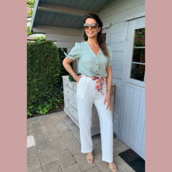 GEIKE - BROEK WIT