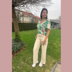 DELPHINE - BROEK BEIGE