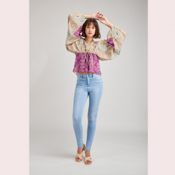 AMELIE - TOXIK3 BROEK BLAUW