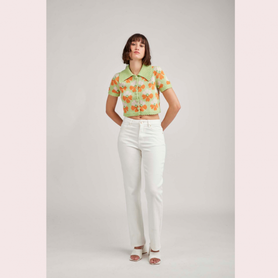 JADE - JEANS TOXIK3 BROEK WIT