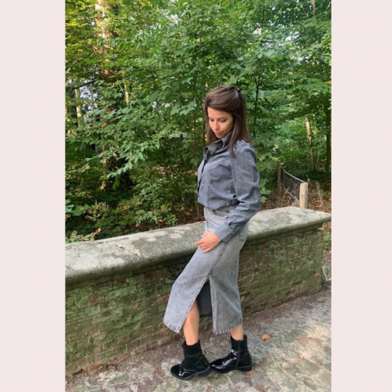 DILAN - JEANS HEMD GRIJS