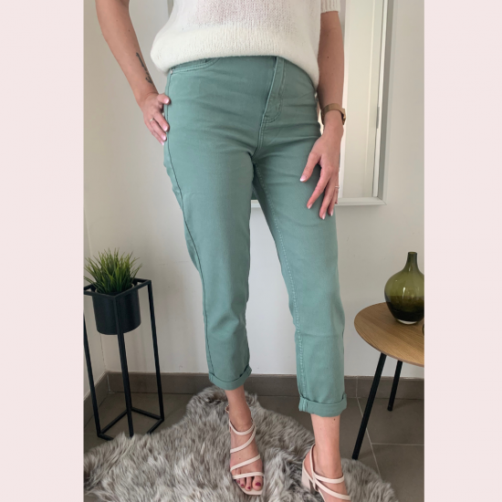 ANNA - MOMJEANS GROEN R. DISPLAY