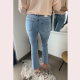 EVA - JEANS FLARED BLAUW R. DISPLAY
