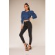 LISELOT - BROEK JEANS ZWART