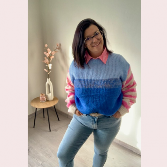 ANNABELLE - PULL BLAUW
