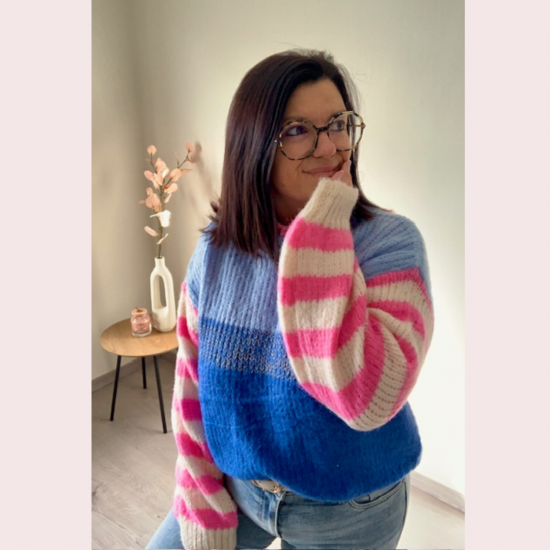 ANNABELLE - PULL BLAUW