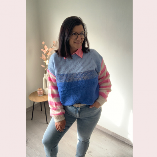 ANNABELLE - PULL BLAUW